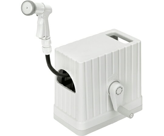 アイリスオーヤマ フルカバーホースリールEX 15M FHEXNー15(ベージュ/ホワイト