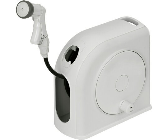 アイリスオーヤマ フルカバーホースリール スリムHG 20M ホワイト FSHG-20