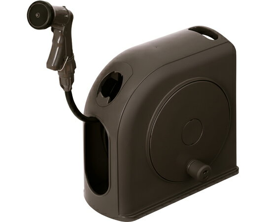 アイリスオーヤマ フルカバーホースリール スリムHG 20M ダークブラウン FSHG-20