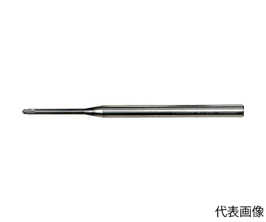 トラスコ中山 エンドミル 超硬ロングネックボールエンドミル（2枚刃）R0.5X7 AC40-TLNBE2R0.5-7
