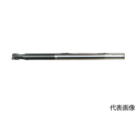 トラスコ中山 エンドミル 超硬ロングネックスクエアエンドミル2枚刃Φ6X60 AC40-TLNE2060-60