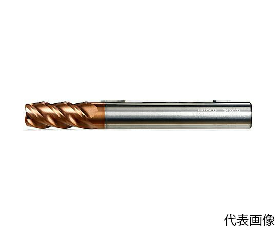 トラスコ中山 エンドミル 超硬ハイヘリカルラジアスエンドミル（4枚刃）Φ16XR2.5 TS50-TCRHE4160-R2.5