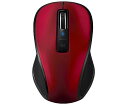ナカバヤシ マウス Bluetooth5.0 静音 3ボタン BlueLED レッド MUS-BKT174R(4)