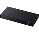 エレコム HDMI切替器 4K60Hz対応 4ポート 3入力(HDMI)+1出力(HDMI)メタル筐体 ブラック DH-SW4KB31BK/E