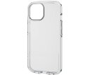 エレコム iPhone 15用ソフトケース TOUGH SLIM LITE 衝撃吸収 ストラップシート付属 クリア PM-A23ATSLUCCR