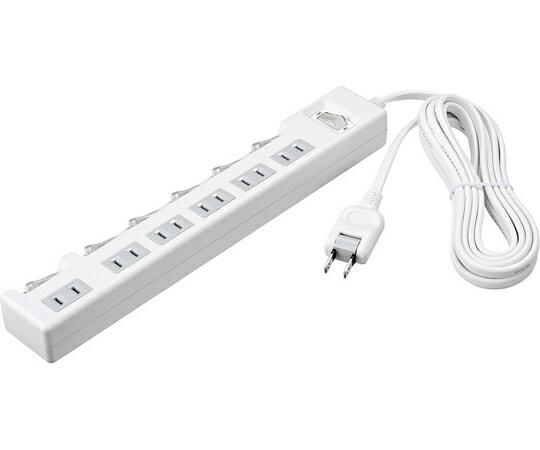 BUFFALO 2ピン式電源タップ 集中＆個別スイッチ/6個口/1.0m ホワイト BTWSWJT2610WH