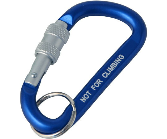 GREATTOOL(アークランドサカモト) アルミカラビナ ナット付 8×80mm ブルー X12618