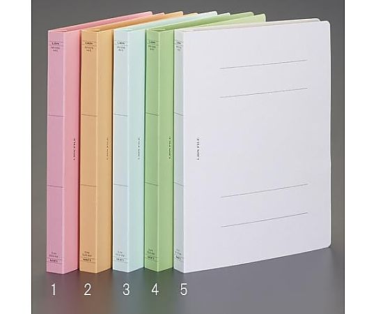 ライオン事務器 A4 フラットファイル（無着色/5冊） EA762CD-5