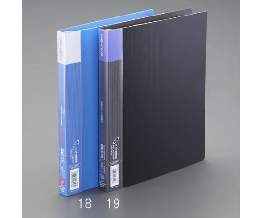 ライオン事務器 300枚 名刺ホルダー（30穴タイプ/ブラック） EA762CJ-19