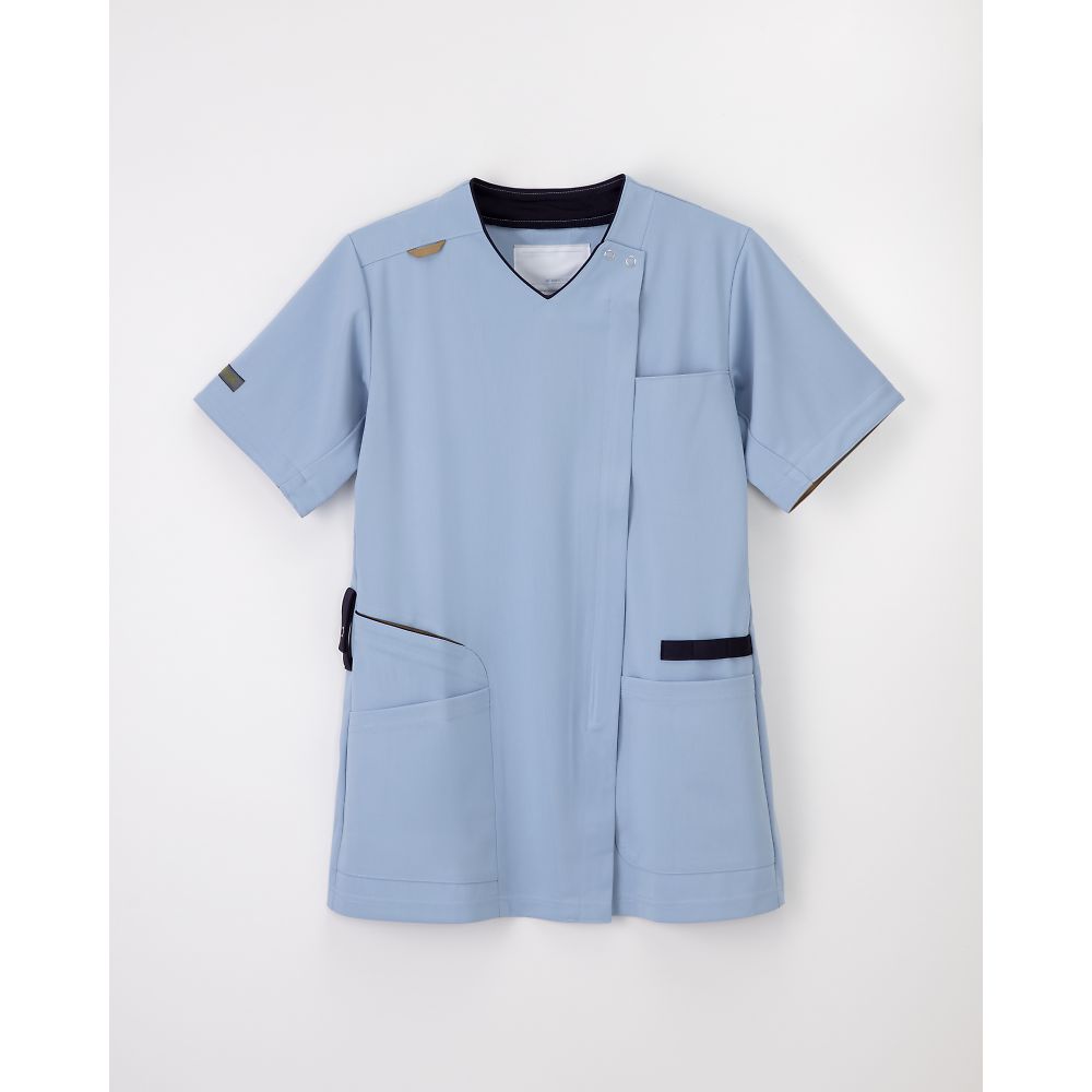 ナガイレーベン 男女兼用スクラブ スカイブルー M AY-5572