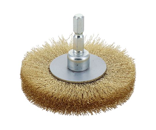 三共コーポレーション H＆H 六角軸ホイールブラシ 真鍮線 75mm #337027 BWB-75