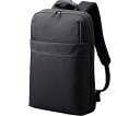 エレコム バックパック 薄型タイプ 15.6inch 12L 撥水加工 高耐久ファスナー採用 ブラック BM-BPTHBK(4)