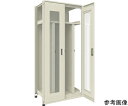 【大型品の為別途送料有】 トラスコ中山 M3型ユニット中量棚 両開きアクリル扉・背パネル付 H2100XW900 パンチングパネル3枚付 連結 M3-U7364...