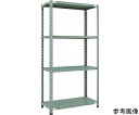 トラスコ中山 CB型セミボルトレス軽量棚 900X450XH1800 4段 グリーン CB-6344-GN(4)