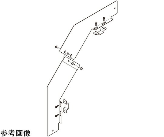 ネグロス電工 アルミダクト用セパレータ上下 上下組 1対（2個組入） ADODF10PK