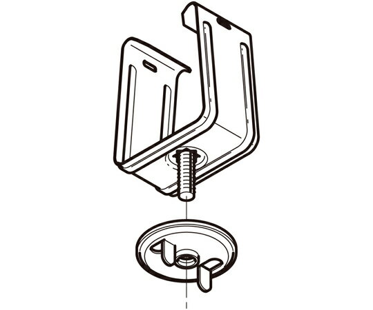 ネグロス電工 照明器具取付金具 標準色塗装 1箱（10個入） P-DK2UK-6