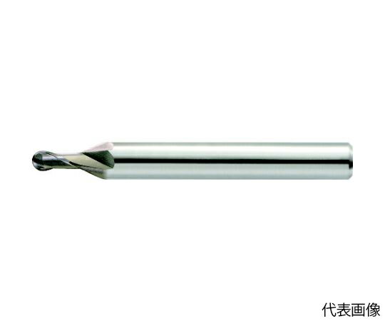 ユニオンツール HMGコート2枚刃高硬度材加工用ボール R0.075×刃長0.15×全長50×シャンク径4 HGB20015-0015