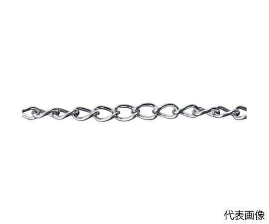 トラスコ中山 鉄クロームマンテルチェーン 2.3mm×10m TIM123-10M