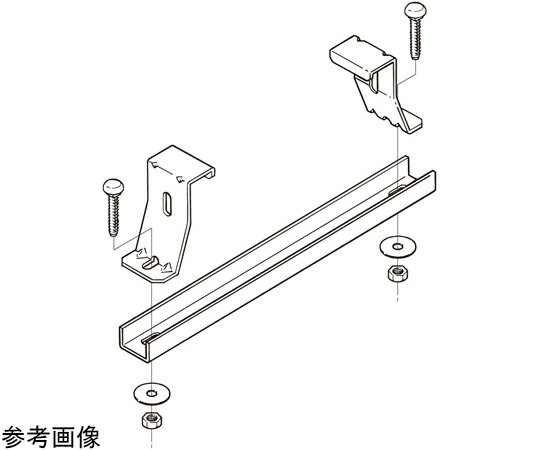 ネグロス電工 底板カバークランプ 8ACVCB80