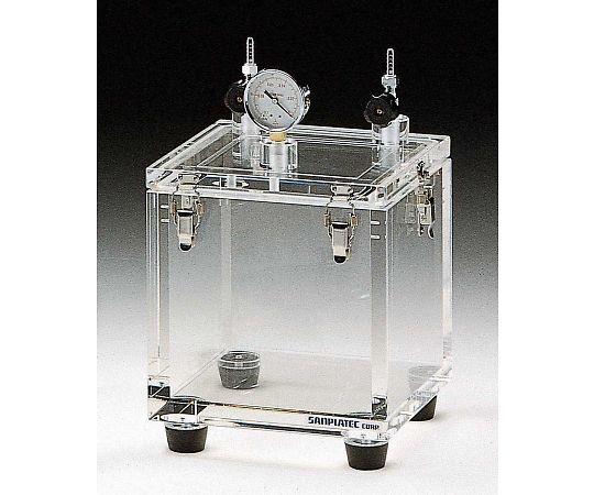 サンプラテック アクリル真空デシケーター　SB-II-TAP型 04714