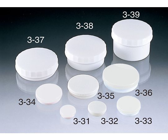 サンプラテック プラ缶 3-32 白 1箱（100本入） 01765