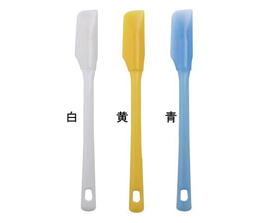 アズワン シリコンゴムヘラ S 黄