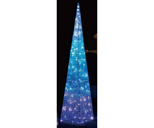 アズワンカタログ製品 LEDビッグクリスタルツリー 屋外使用可 ブルーグラデーション 入数:1セット 28-66-2-2