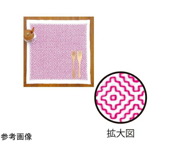 オリムパス製絲 刺し子キット 一目刺しの花ふきん 柿の花 入数:1セット OLY-SK295