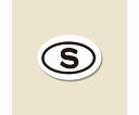 HEIKO タックラベルシール サイズ表示「S」 12×17mm 546片 入数:1束(42片×13シート入) 007062763