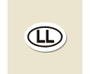 HEIKO タックラベルシール サイズ表示「LL」 12×17mm 546片 入数:1束(42片×13シート入) 007062760