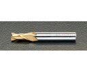 エスコ 3.5x 60mm エンドミル(TiN coat・Co-HSS/2枚刃) 入数:1本 EA824RA-3.5