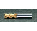 エスコ 4.0x 60mm エンドミル(TiN coat・Co-HSS/4枚刃) 入数:1本 EA824RB-4.0