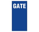 アズワンカタログ製品 ゲート表示板 GATE 数字なし タテ 入数:1個 305-34A(4)
