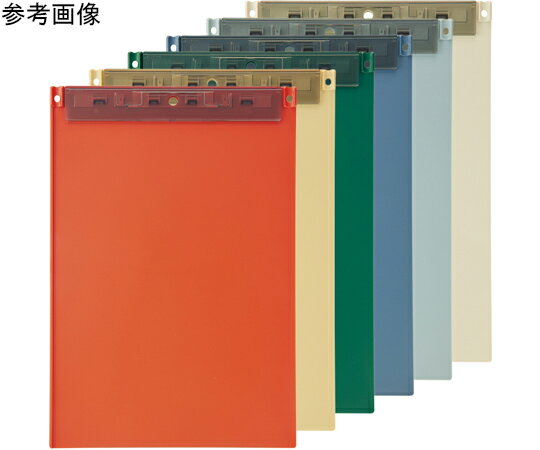 LIHITLAB Mutual 超薄型クリップボード【フック穴付】 A4 抗菌 スレートブルー 入数:1枚 A2067-11