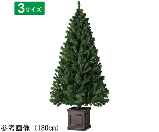 アズワンカタログ製品 スクエアベースクリスマスツリー スタンダード 高さ210cm 入数:1本 38-32-3-3