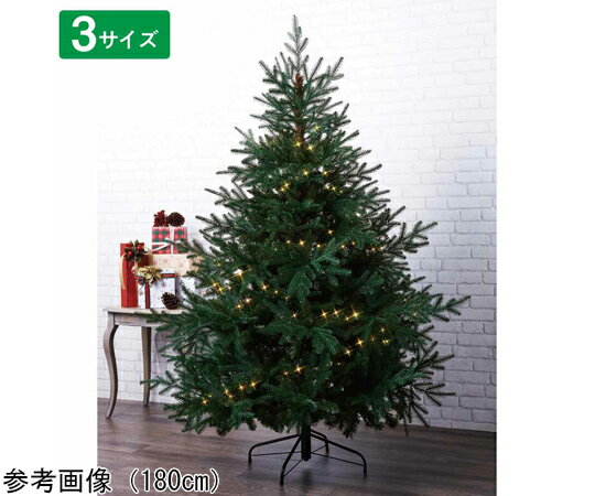 アズワンカタログ製品 北欧風ナチュラルヌードクリスマスツリー 高さ210×幅155cm 入数:1本 38-32-6-3