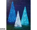 アズワンカタログ製品 3連クリスタルツリー 屋外使用可 ブルーグラデーション 入数:1個 38-67-3-1