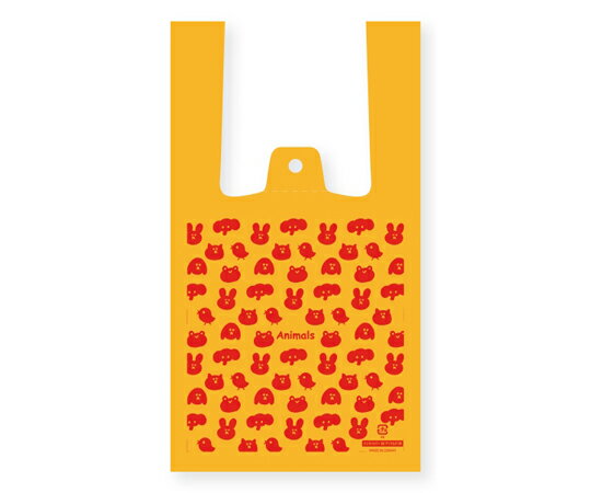 HEIKO レジ袋 ハンドハイパー SS アニマルズ OR 100枚入 入数:1パック(100枚入) 006902250