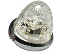 YAC(槌屋ヤック) LEDマーカーランプ 超流星マーカー クリア/ブルー(光)12/24V 1個 CE-165C(4)