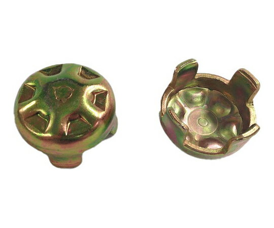 アラオ 単管打込キャップ48.6 座金スチール製 1個 AR-0181-3