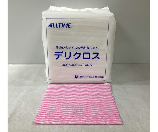 東京メディカル デリクロス ピンク 30×30cm 1ケース(100枚×18袋入) 1ケース(100枚×18袋入) FT-6301