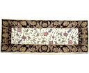 マルナカ 洗えるゴブラン織シェニールマット シャルトル 30×75cm ブラウン 1枚 6406(4)
