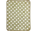 マルナカ ふわもちフランネルフロアマット ドット 45×60cm ベージュ 1枚 2296