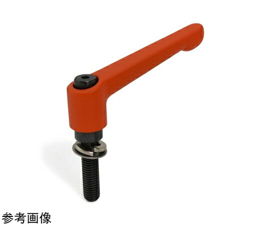 鍋屋バイテック クランプレバー ばね座金組み込みタイプ（おねじ） LDM-W・LDMS-W 1個 LDM-10-50-W-OR