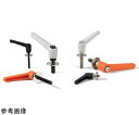 鍋屋バイテック プラクランプレバー 平座金組み込みタイプ(おねじ) LEM-LW・LEMS-LW 1個 LEM-6-32-LW20-BK(4)