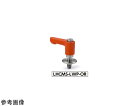 鍋屋バイテック ミニクランプレバー 長穴用座金組み込みタイプ・フラットタイプ(おねじ・ステンレス製) LHCMS-LWP 1個 LHCMS-5-12-LWP20-OR(4)