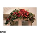 アズワンカタログ製品 ポインセチア クリスマスガーランド 100cm 1個 48-52-1-1