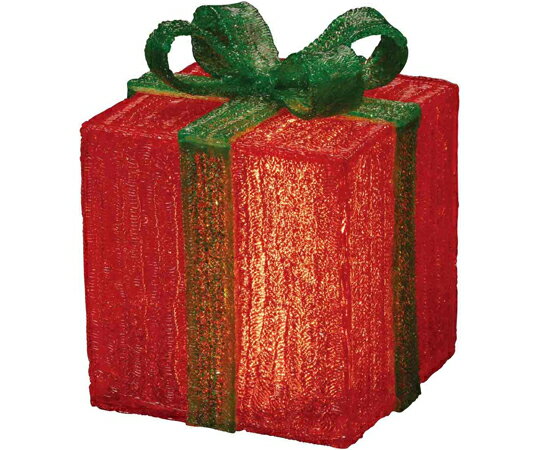 アズワンカタログ製品 LEDモチーフライト プレゼントボックスレッド 1個 48-72-6-2