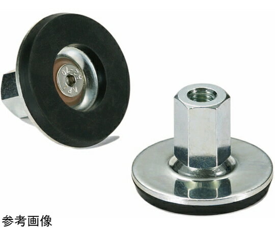 鍋屋バイテック レベリングアジャスタ（めねじ） ラバーディスクつき（接着） FUF-A3-X 1個 FUF-40-M10-28-A3-X