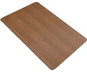 マルナカ 日本製 木目調サッと拭けるロングマット 80×120cm チーク 1枚 6235